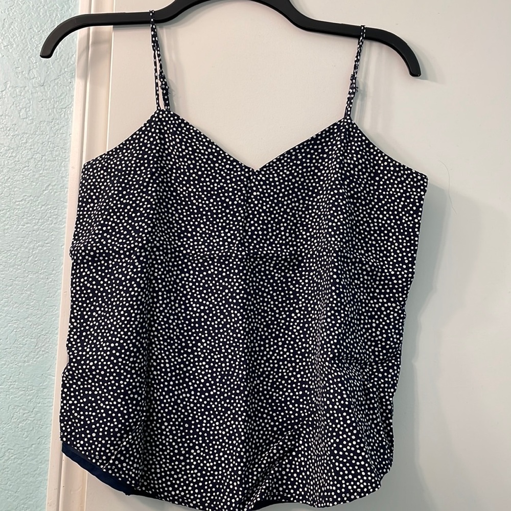 GAP Navy Blue Polka Dot tank top